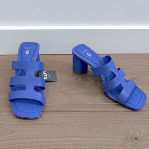 Franco Sarto Flex Carly Sandal NWT 7.5 Beautiful Blue/Purple